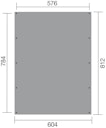 Vorschaubild Weka Doppelcarport 609 mit Stahlblech-Trapezdachplatten