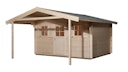 Vorschaubild Weka 45 mm Gartenhaus 135 A mit Vordach (200 cm)