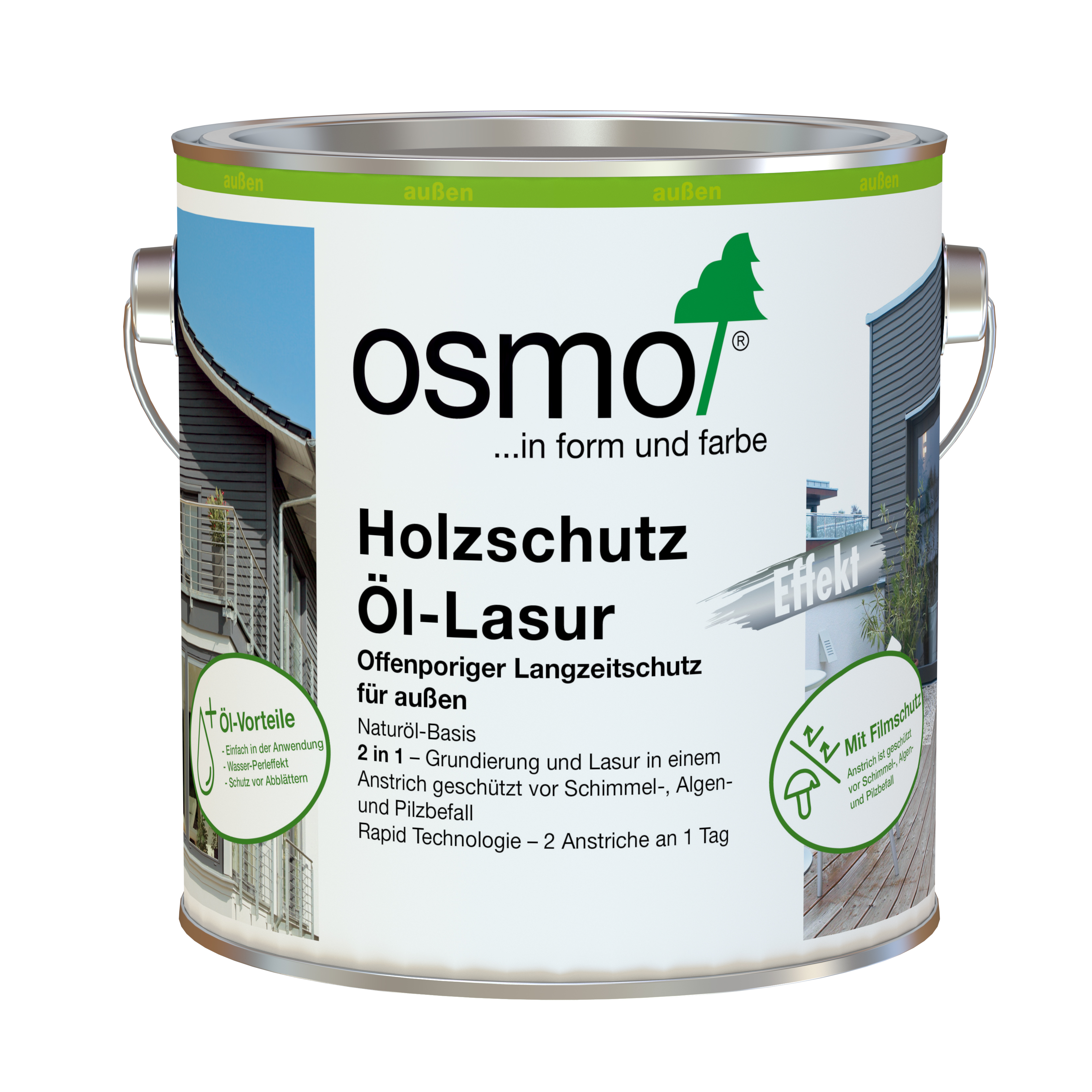 Osmo Holzschutz Öl-Lasur Effekt